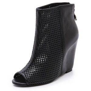 Ash June Perforated Wedge Booties